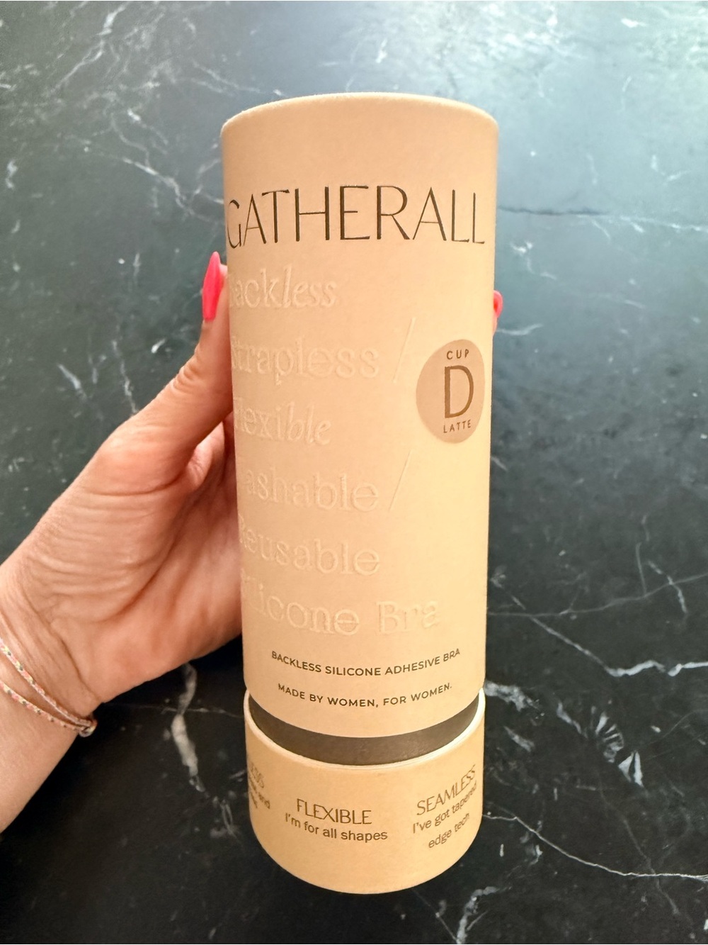 Gatherall Latte Silicone Adhesive Bra (Cup D)